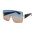 Orange Gradient Square Visor Sunglasses