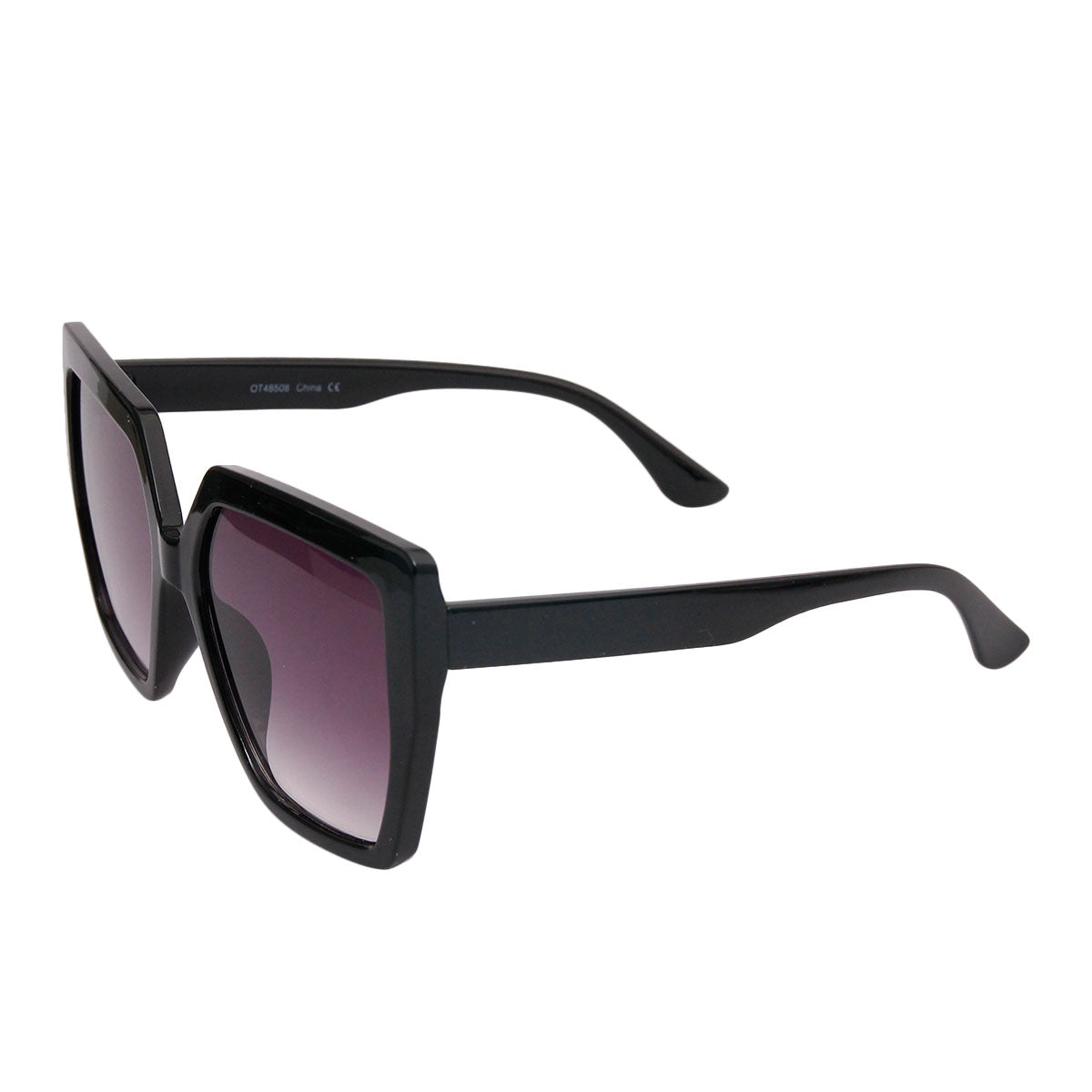 70&#39;s Black Square Sunglasses