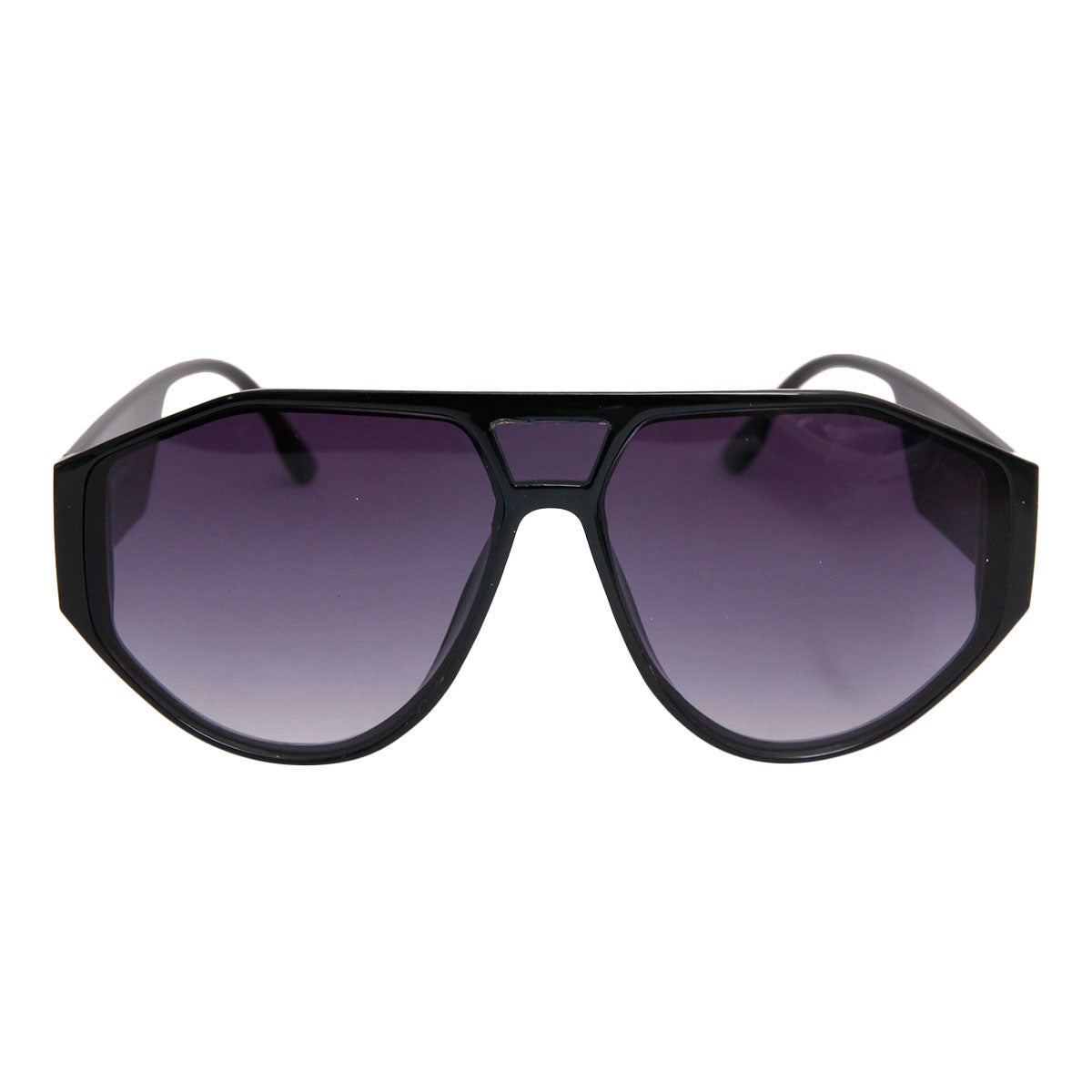 80&#39;s Black Rounded Sunglasses