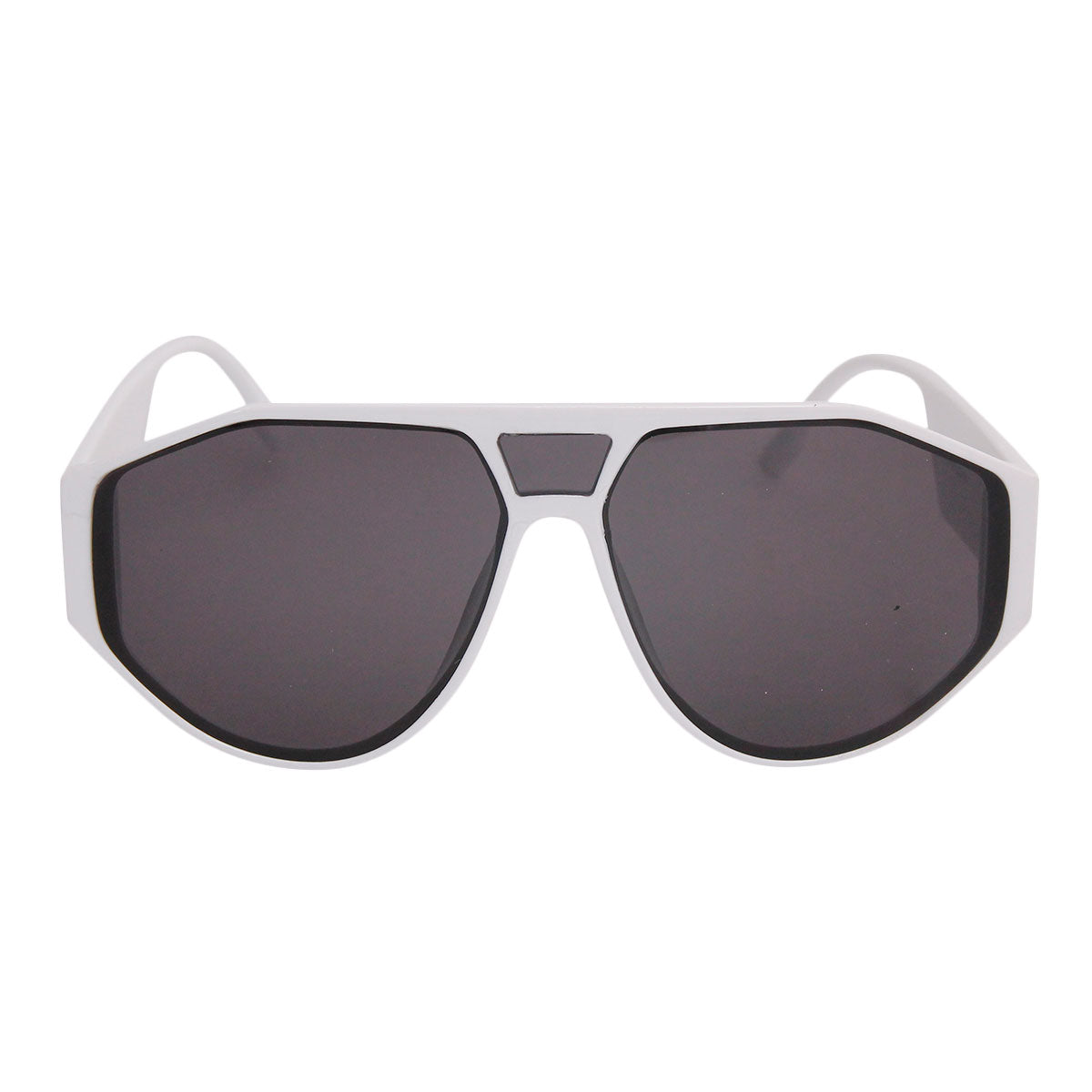 80&#39;s White Rounded Sunglasses