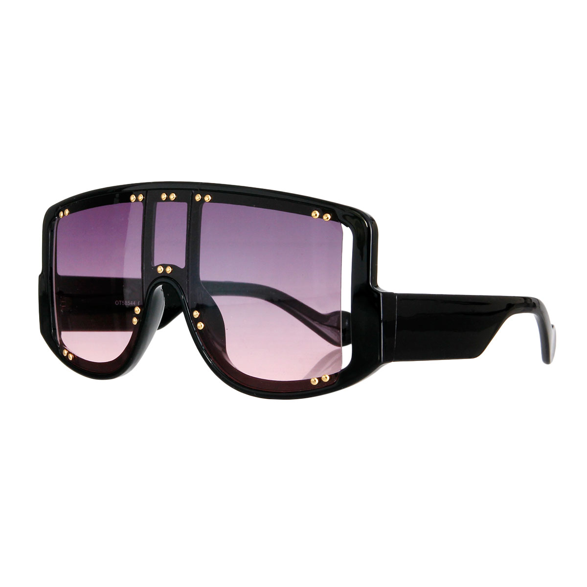 Pink Lens 80&#39;s Stud Sunglasses
