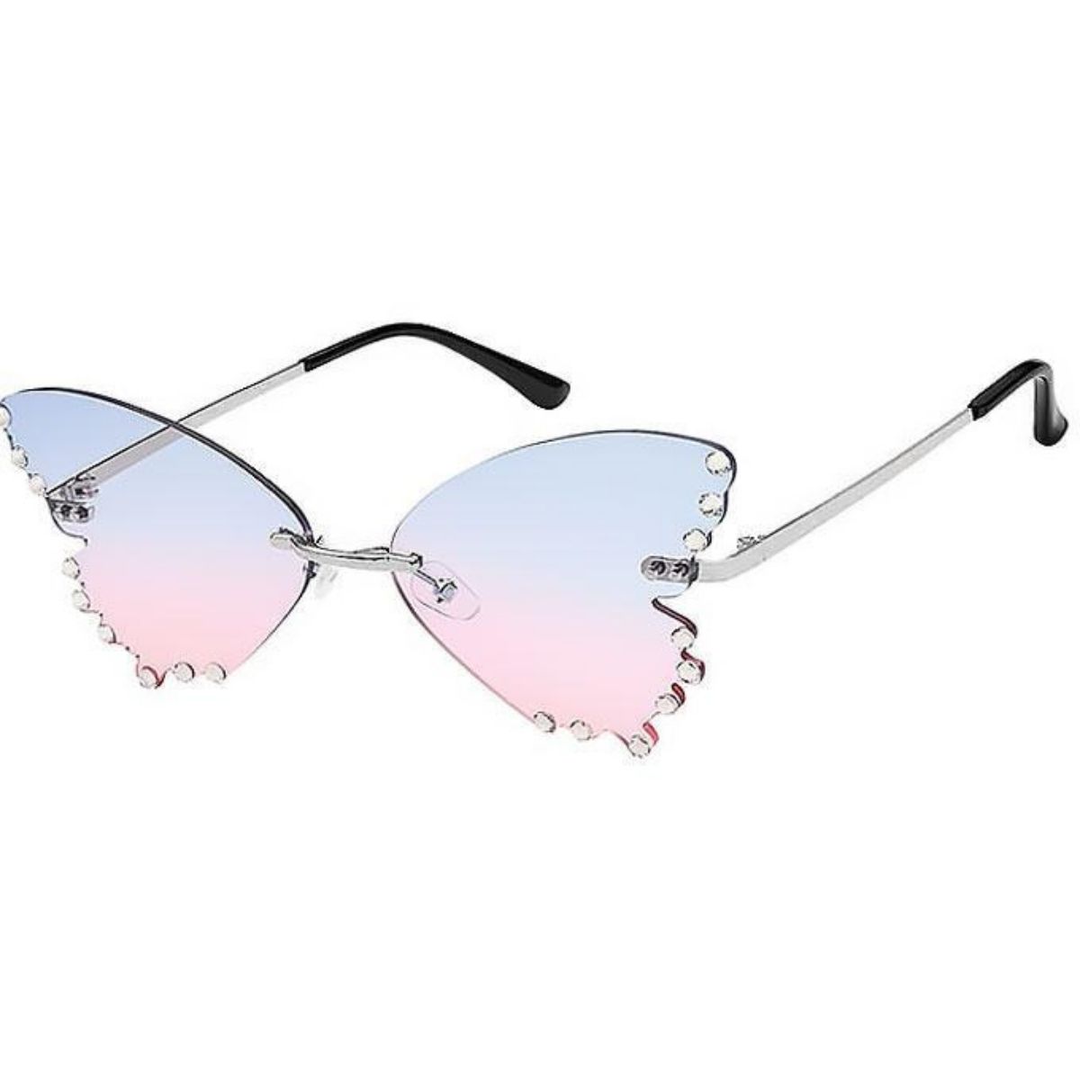 Purple Butterfly Shaped Lens Sunglasses