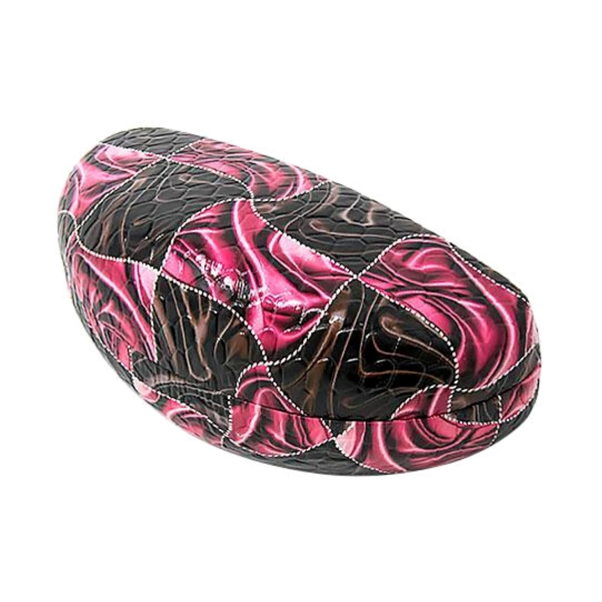 Fuchsia Wavy Checkerboard Hard Case