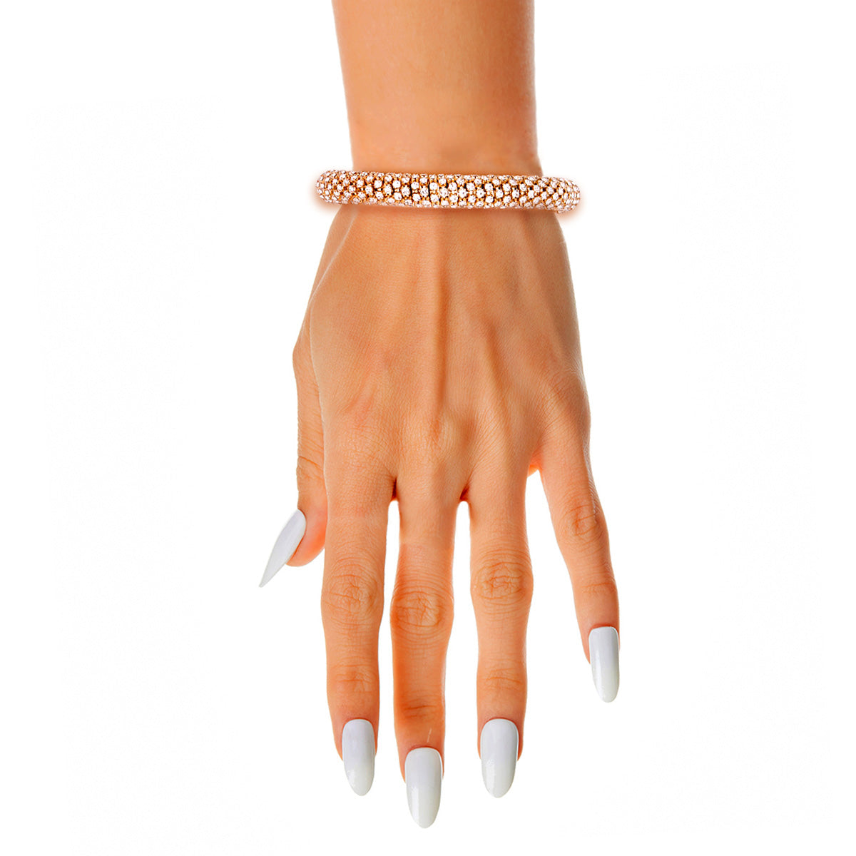 Gold Lux Casting Tube Bracelet