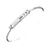 John 3:16 Silver Hook Bangle