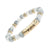 White Natural Stone Faith Bracelet