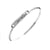 Trust in the Lord Silver Hook Bangle