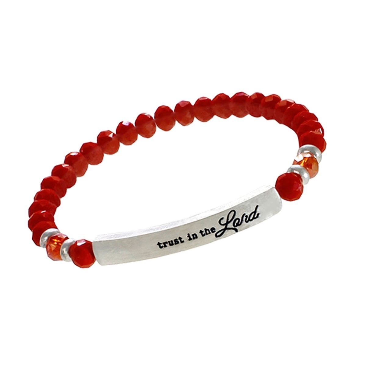 Coral Trust in the Lord Bracelet