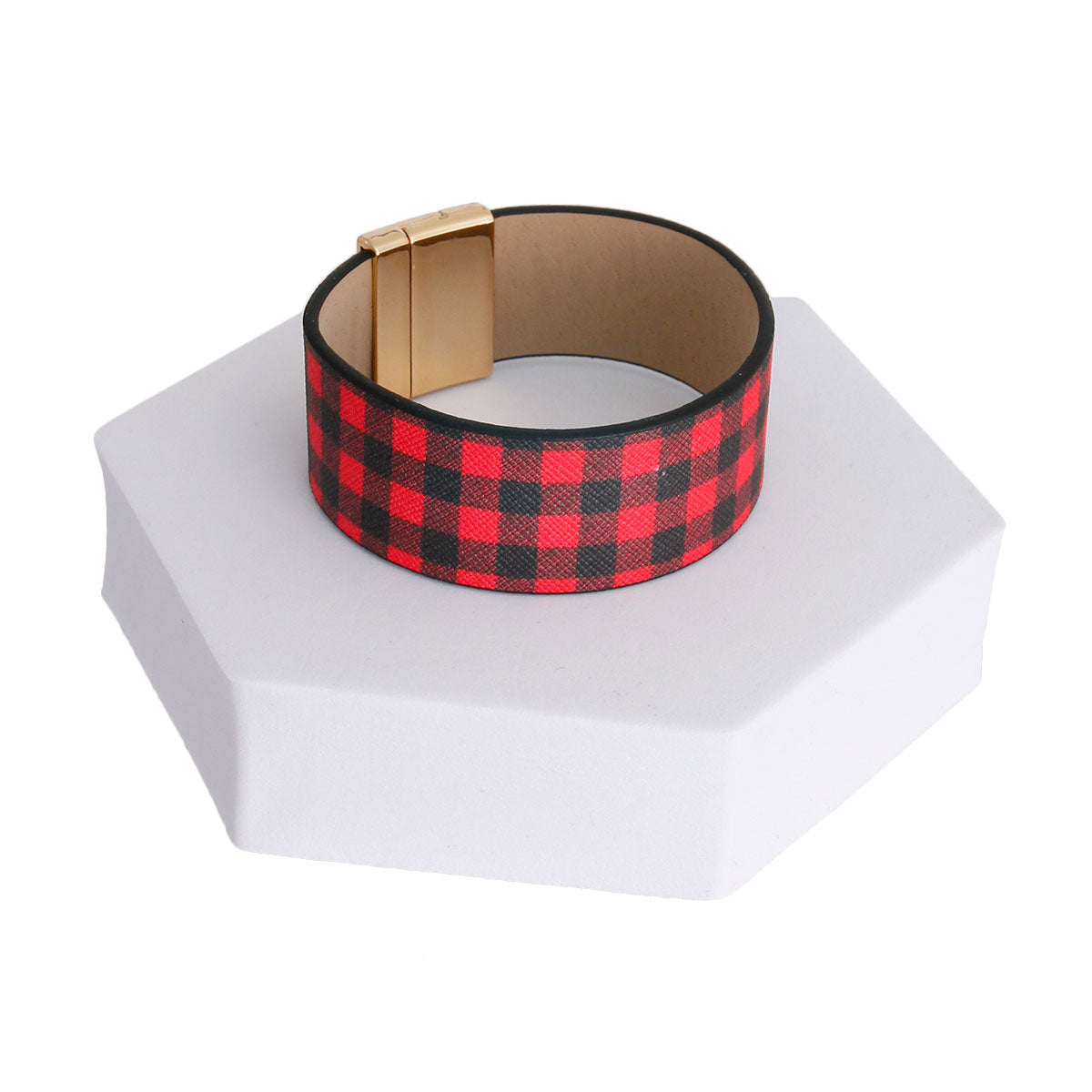 Red Buffalo Plaid Bracelet
