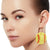 Yellow Softball Padded Earrings