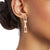 Gold Metal Gauge Link Earrings