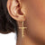 Gold Blessed Cross Fish Hook Earrings