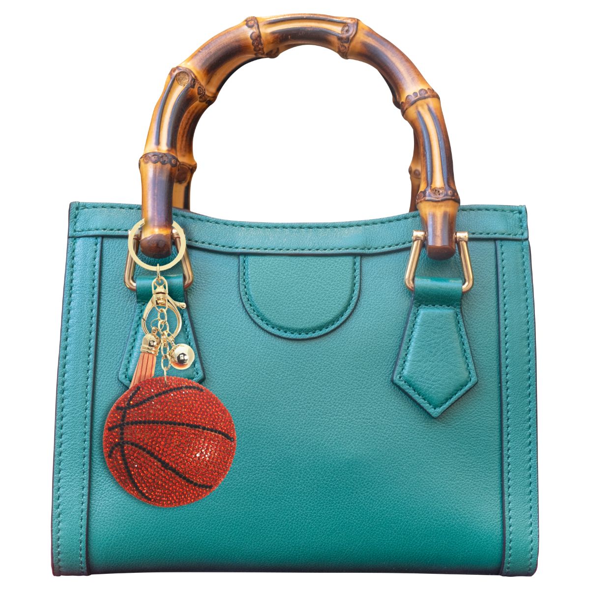 Orange Basketball Keychain Bag Charm