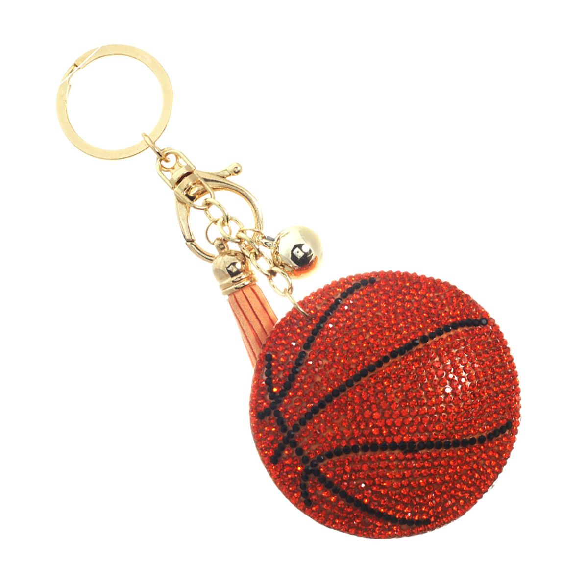 Orange Basketball Keychain Bag Charm