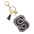 S Black Keychain Bag Charm