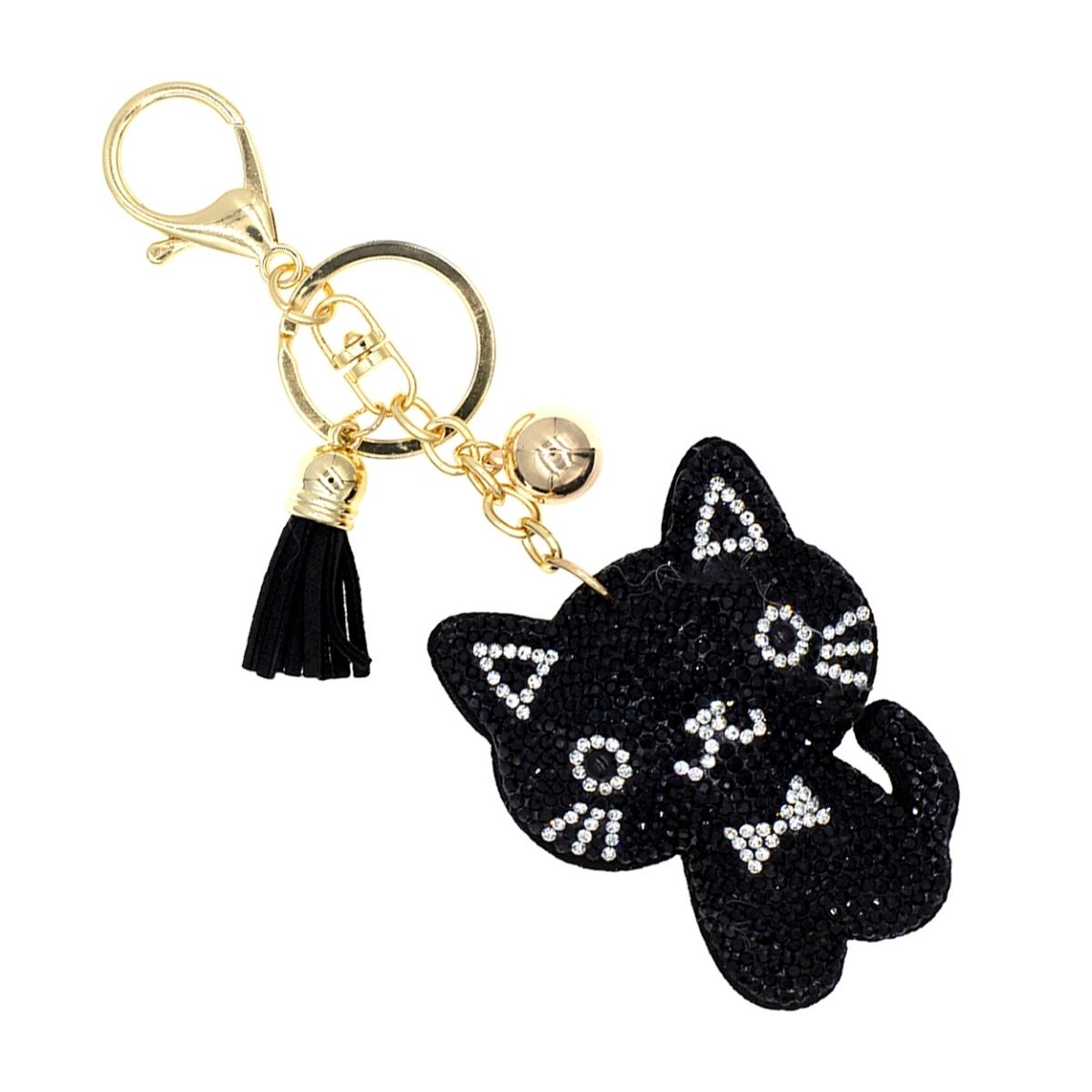Black Kitten Keychain Bag Charm