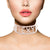 Gold SEXY 18 Row Rhinestone Choker