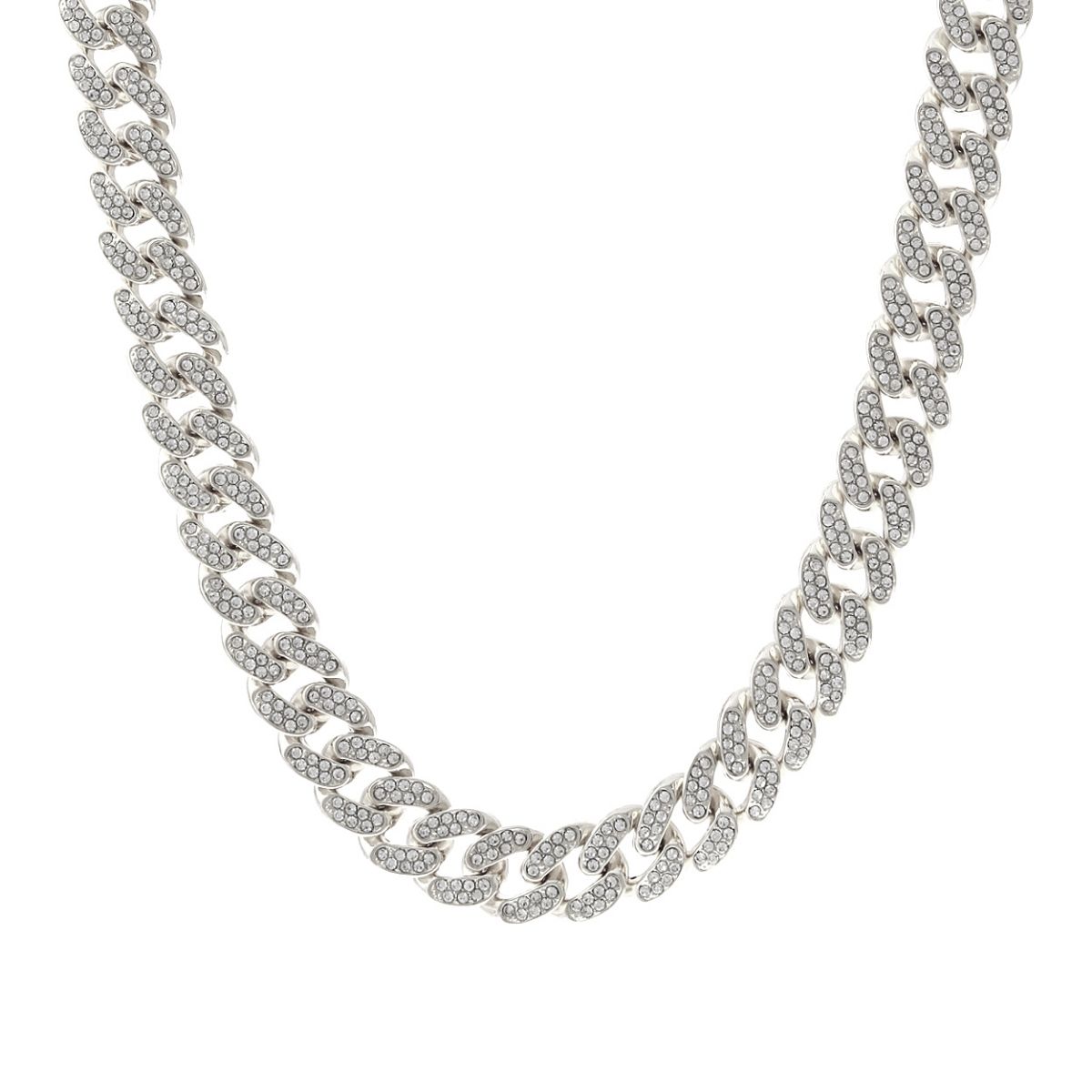 Silver Iced Chunky Cuban Chain