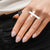 Matte Silver Side Cross Ring