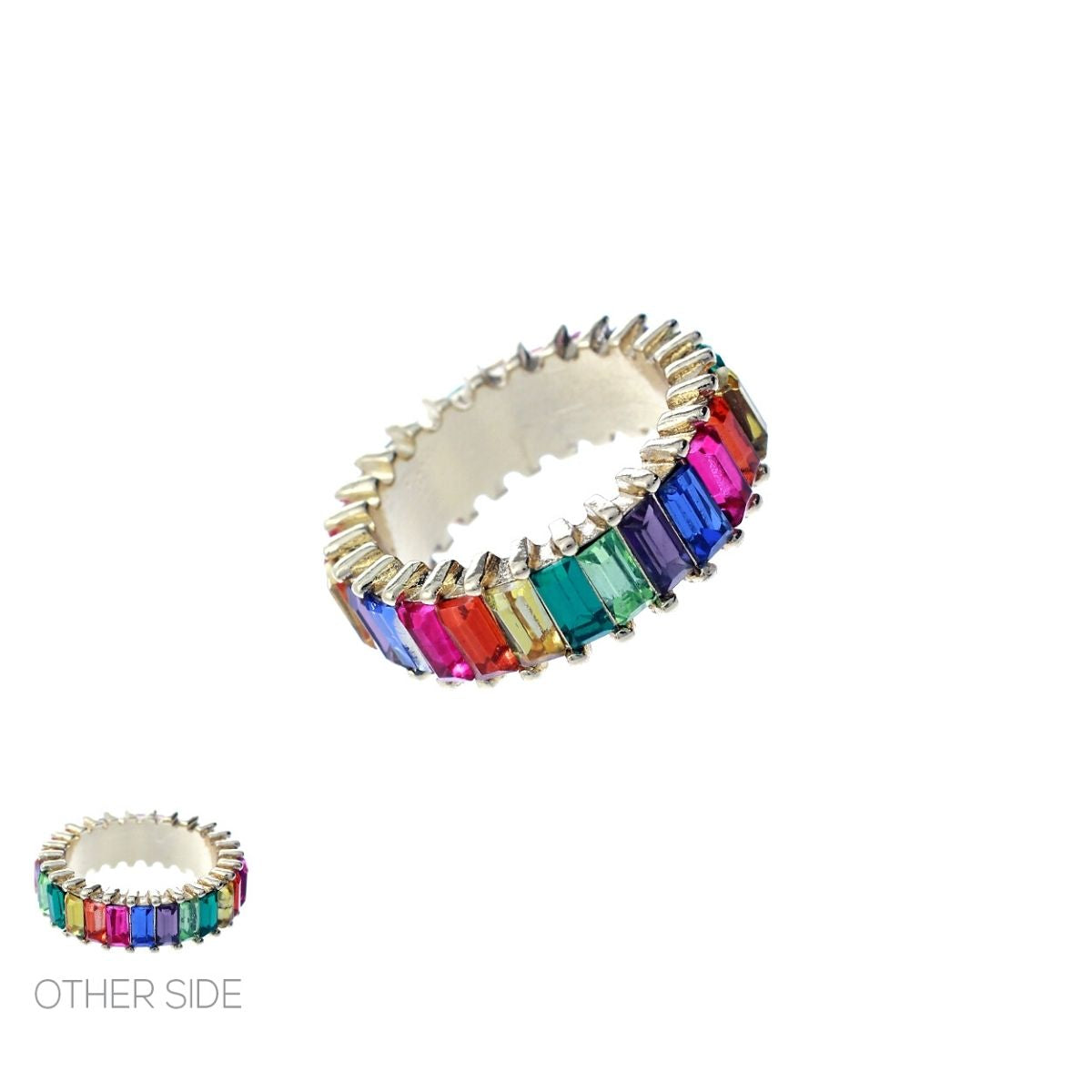 Size 7 Rainbow Eternity Ring