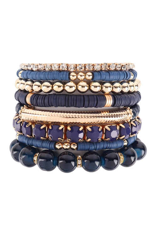 Navy stretch bracelet