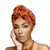 Orange MK Donut Knot Turban