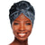 Black Bandana Print Twist Turban