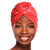 Red Bandana Print Twist Turban