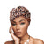 Brown Leopard Twist Knot Turban