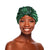 Green Velvet Designer Twist Turban