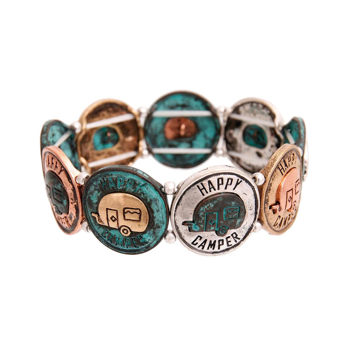 Happy Camper Metal Bracelet