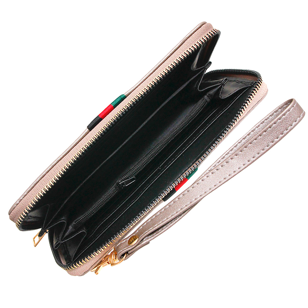 Designer Style Dark Silver Bee Wallet