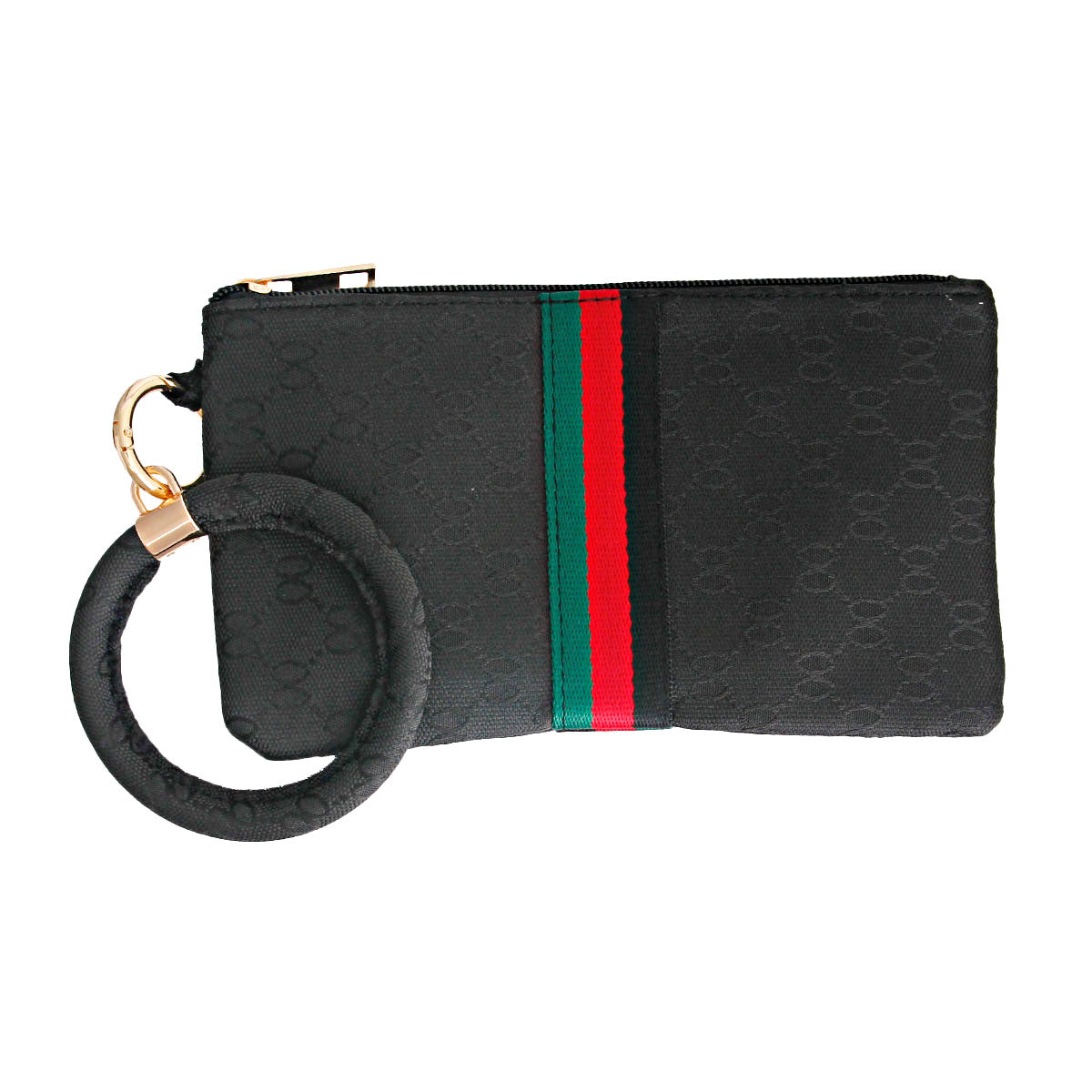 Designer Style Black Woven Bracelet Clutch