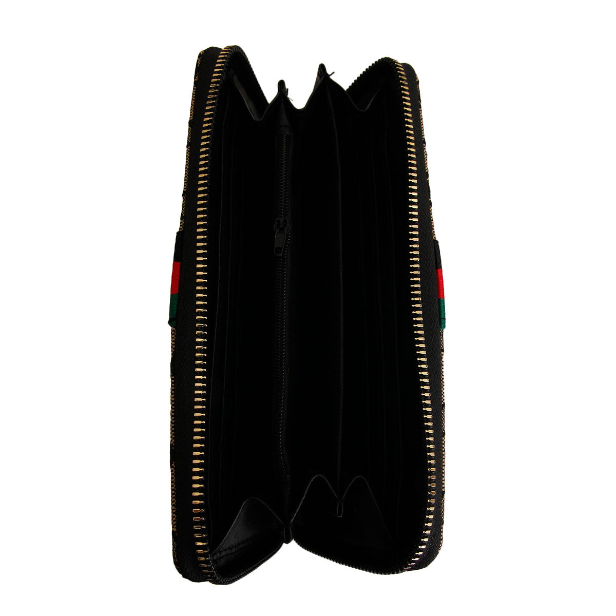 Brown Designer Woven Wallet