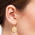 L Hexagon Initial Earrings