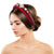 Designer Red Velvet Bee Padded Headband