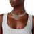 Silver Metal Chain Letter Charm Choker