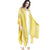 Yellow Ribbed Pleated Kimono