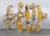 GOLD YELLOW STRETCH BRACELETS ELEPHANTS